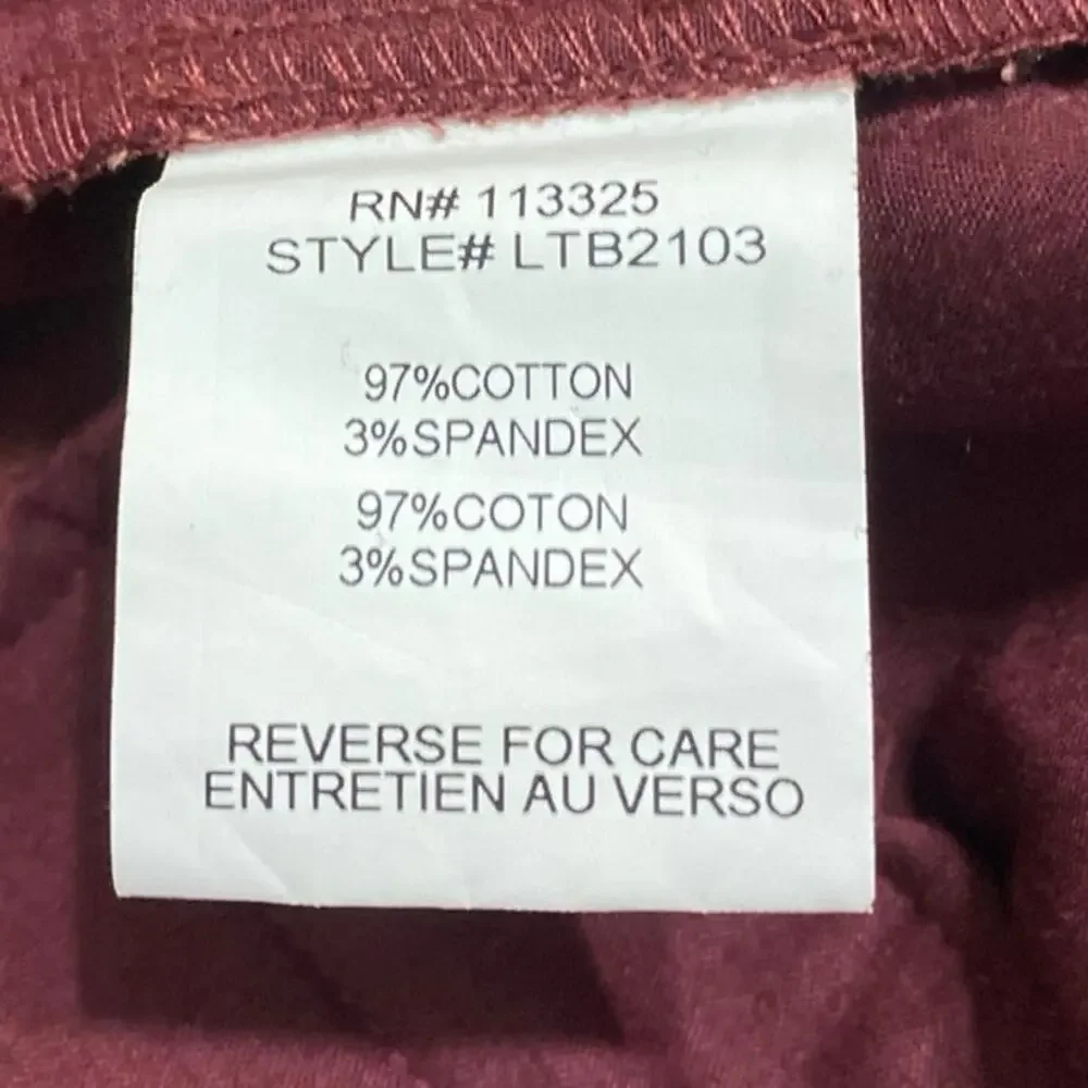 Laboratory Lord & Taylor Men's Red Tapered Drawstring Trousers Jogger Pants Sz L